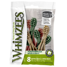 Whimzees XS Stix or Toothbrush Dental Treats 8's